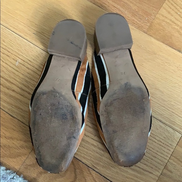 Madewell Willa Loafer Mule in Striped Calf Hair - Picture 4 of 5